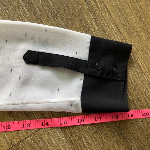 Guess Sheer Floral Size S Button-Down Blouse - Picture 9 of 9